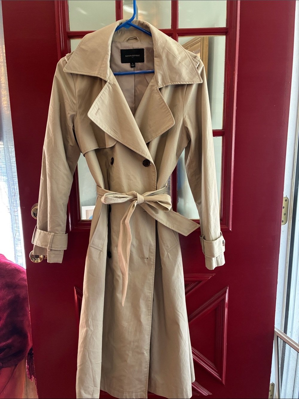 Banana Republic Trench Coat in Beige Size Small Like New